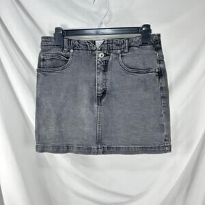 We The Free Women's Black Denim She's All That Mini Skirt Size 29